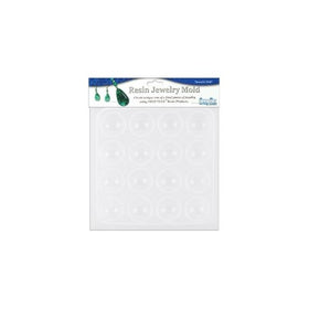 Resin Jewelry Reusable Plastic Mold 6-1/2"X7"-Cabachons 16 Shapes