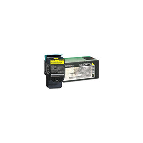 Original Lexmark C540H1YG 2000 Yield Yellow Toner Cartridge - Retail
