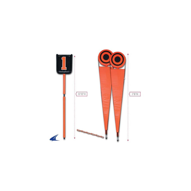Champro Deluxe Down Box and Chain Set (Orange)