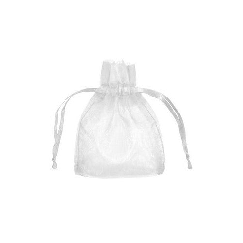 White Organza Bags 3" x 4" - Pack of 10 Bags