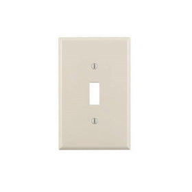 Leviton Toggle Midway Wallplate 1 Gang Midway Light Almond Bulk