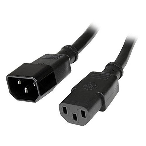 StarTech.com PXT1001410 10-Feet 14 AWG Computer Power Cord Extension - C14 to C13