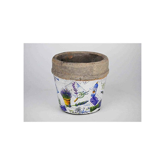 100 Essentials 8404211 Medium size flower pot patchwork