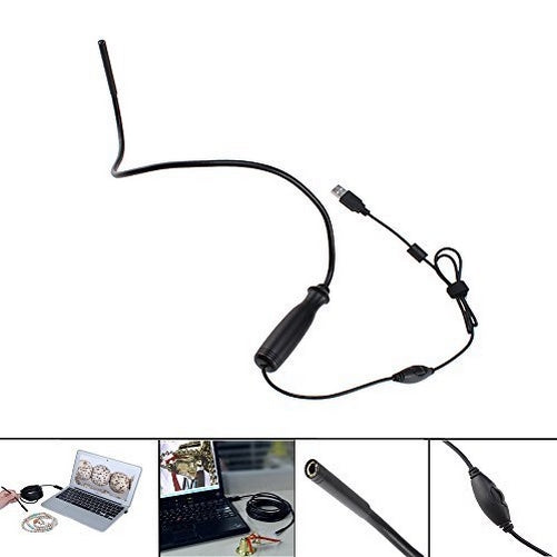 Supereyes Mini 7mm USB Flexible Inspection Camera Microscope Endoscope Borescope