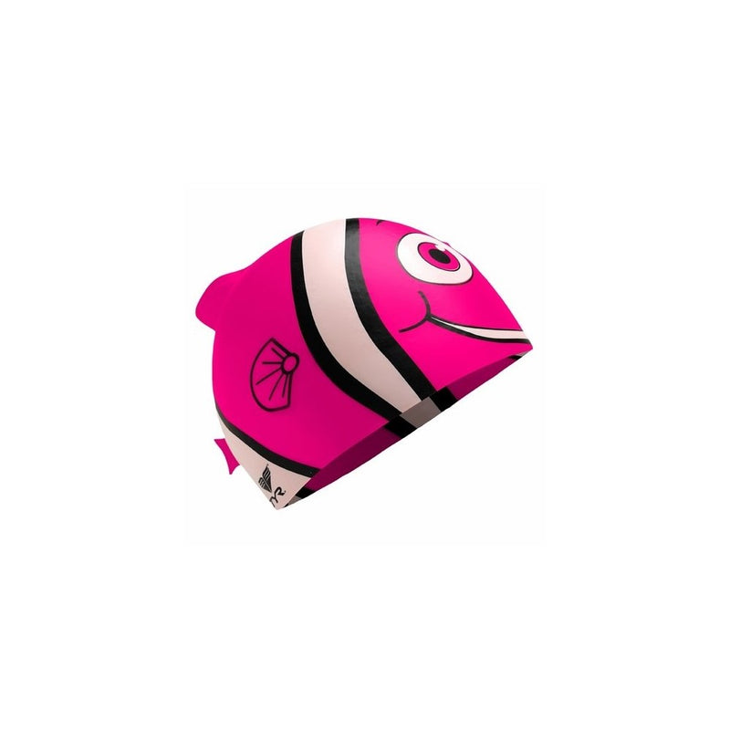 TYR SPORT INC Junior Happy Fish Silicone Swim Cap, Pink