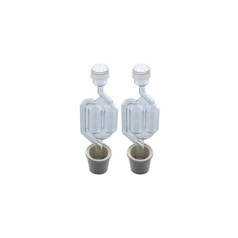 Twin Bubble Airlock and Carboy Bung (Pack of 2)