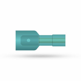 db Link BIQDM250N Pre-Insulated Male Quick Disconnects (Nylon Blue)