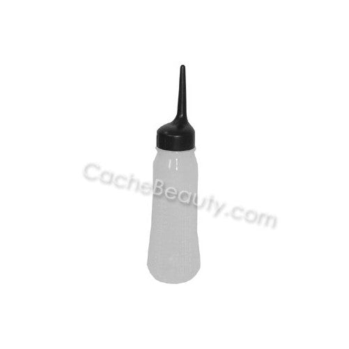 Color Applicator Bottle 8oz With Black Straight Tip Cap And Embossed Calibration ( Oz. & Ml. )