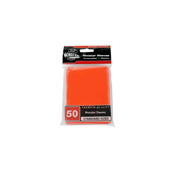 Monster Protectors Sleeves Sleeves - Standard Size Gloss - Orange (Fits MTG Magic the Gathering and Other Standard Sized Gaming Cards)