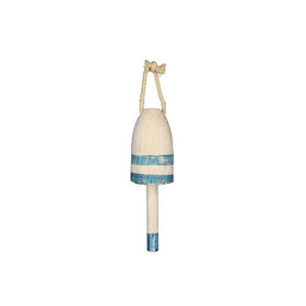 Hampton NauticalWooden Vintage Light Blue Lobster Trap Buoy, 7"