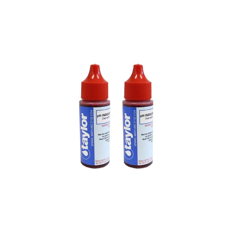 2) TAYLOR R0004A pH Indicator #4 Solution Phenol Red .75 oz Swimming Pool/Spa