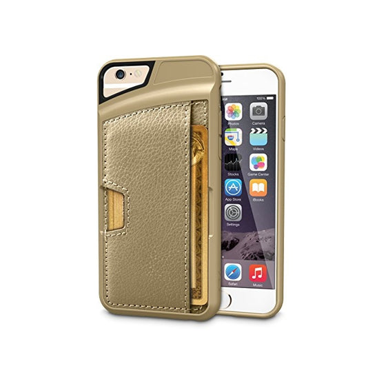 Silk iPhone 6/6s Wallet Case - Q CARD CASE [Slim Protective CM4 Credit Card ID Phone Cover] -Wallet Slayer Vol.2 - Champagne Gold