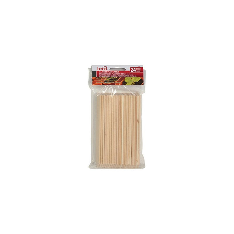 WOOD LABEL 6" 24PK by BOND MfrPartNo 505