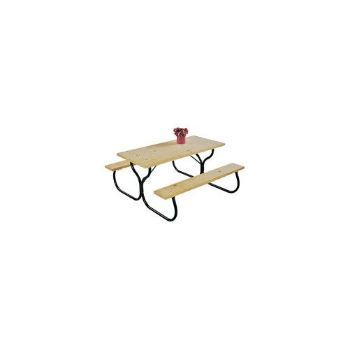 Living Accents Picnic Table Frame Fiesta Charm 28" H X 49" W X 60" L Black