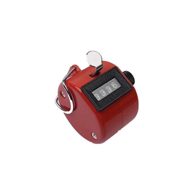 TheWin Hand Held Tally Digit Mechanical Clicker Counter,Red