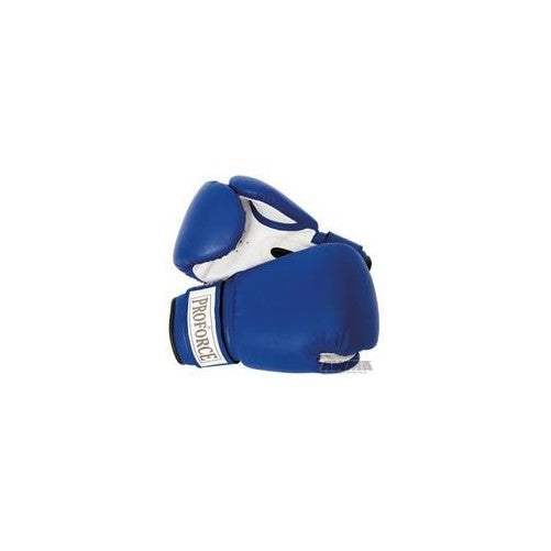 ProForce Leatherette Boxing Gloves, Blue & White 12 oz by ProForce