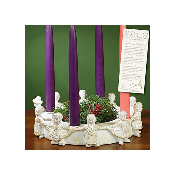 Children of the World Advent Candleholder