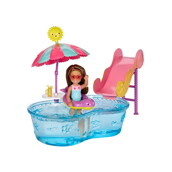 Barbie Club Chelsea Pool & Water Slide Playset