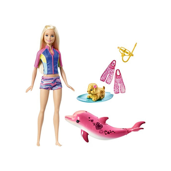 Barbie Dolphin Magic Snorkel Fun Friends Playset