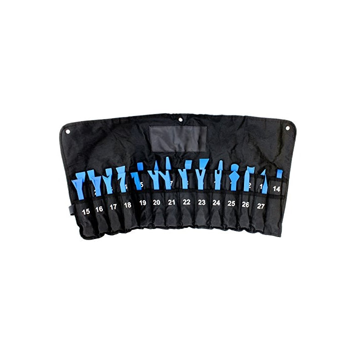 ABN Automotive Trim and Panel Removal Tool Kit 27-Piece Set – Universal Vehicle Scrapers for Car, Truck, SUV, Bike