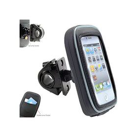 AccessoryBasics 360° Swivel Smartphone Bike Motorcycle Handlebar Mount w/Detachable Water Resistant 3D Touch Enable Case for iPhone X 8 7 6s Plus Galaxy S8 S7 Note (Fits pole/bar up to 1.35 inches)