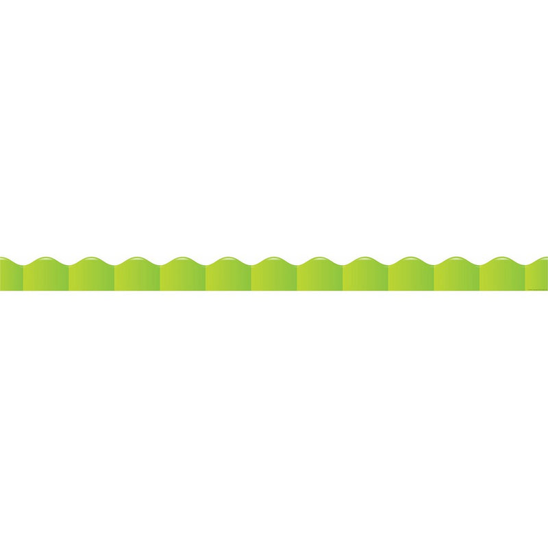 Scholastic Teacher's Friend Shades of Green Scalloped Trimmer, Multiple Colors (TF8298)