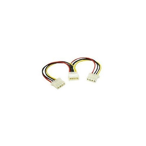 C2G/Cables to Go 03166 One 5.25 Inch to Two 5.25 Inch Internal Power Y-Cable, Multi-Color (6 Inch)