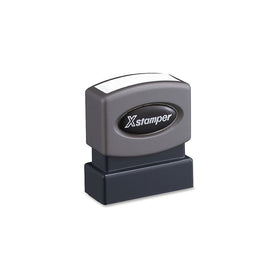 Xstamper One-Color Title Message Stamp, Past Due, Pre-Inked/Re-Inkable, Red (1362)