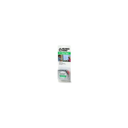 Helping Hand 20600 12' Steel Tape Measure Black With Assorted Accent Color
