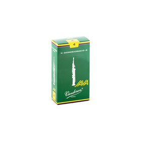 Vandoren SR304 Soprano Sax JAVA Reeds Strength 4; Box of 10