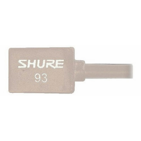 Shure WL93-T Series Subminiature Condenser Lavalier Microphones, WL93T - Tan, with 4-foot (1.2 m) Cable