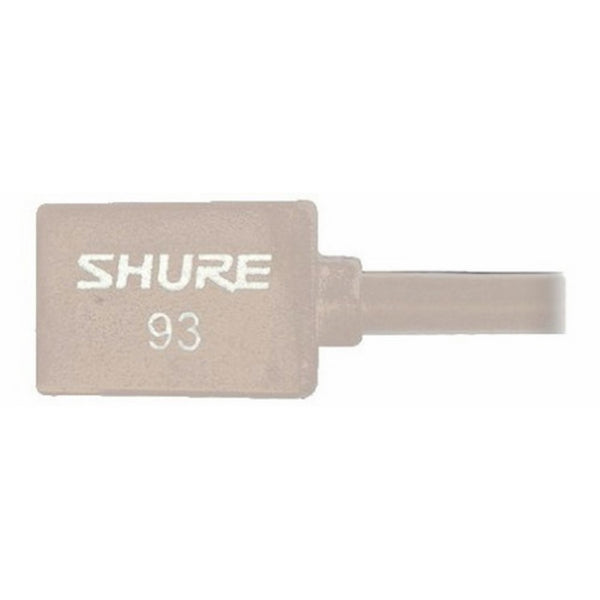 Shure WL93-T Series Subminiature Condenser Lavalier Microphones, WL93T - Tan, with 4-foot (1.2 m) Cable