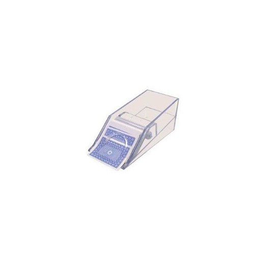 11.5" Playing Cards Plastic Dealer Shoe, Clear & Black