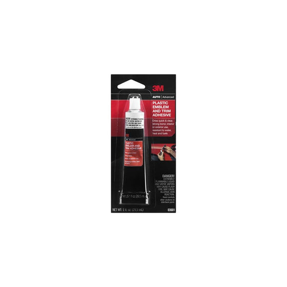 3M 03601 Plastic Emblem and Trim Adhesive