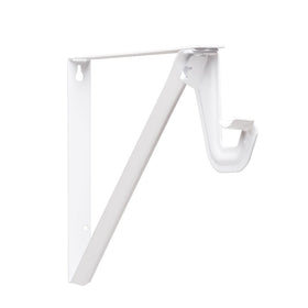 John Sterling RP-0052-WT Slide Thru Shelf and Rod Bracket, White