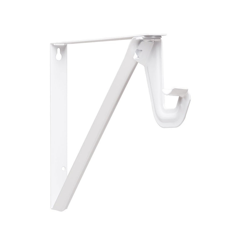 John Sterling RP-0052-WT Slide Thru Shelf and Rod Bracket, White