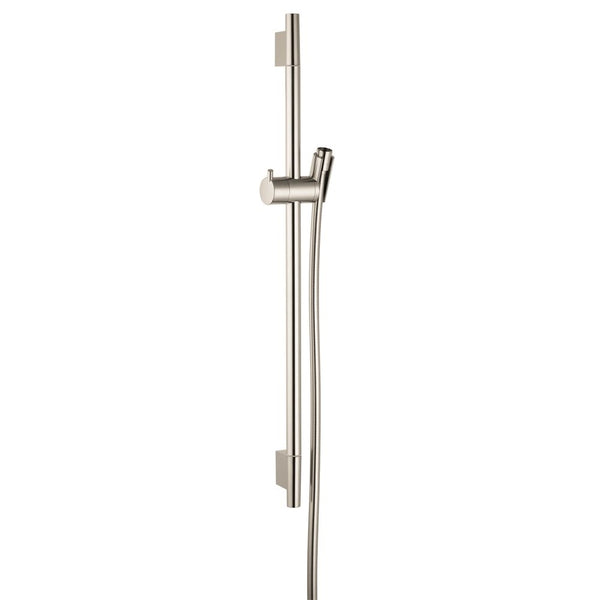 Hansgrohe 28632820 Unica S Wall Bar, 24-Inch, Brushed Nickel