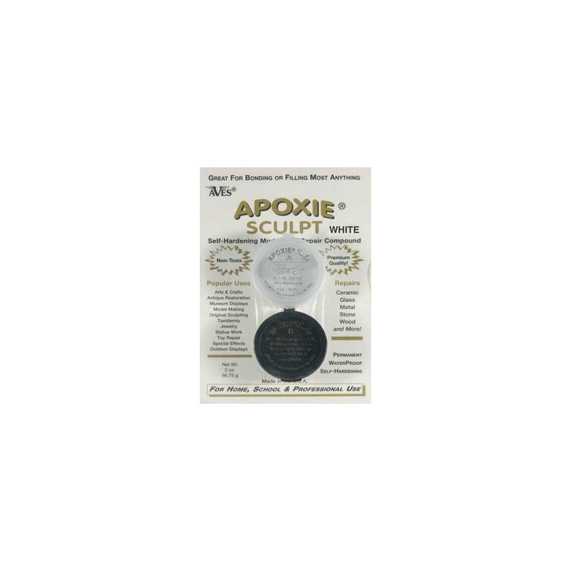 Apoxie Sculpt 1/4 lb. White, 2 part modeling compound (A & B)