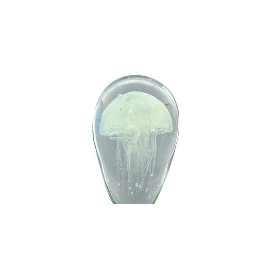 Glow in the Dark Glass Jellyfish 5.5 Inches Tall