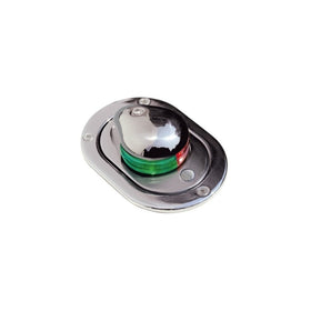 Aqua Signal Stainless Steel Hideaway Bi-Color Navigation Light Deck Mount