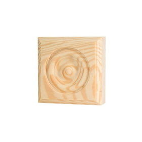 WADDELL MANUFACTURING RTB-35-OAK 3.75" x 3.75" x 1" Oak Trim