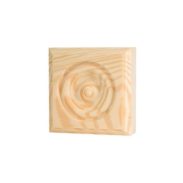 WADDELL MANUFACTURING RTB-35-OAK 3.75" x 3.75" x 1" Oak Trim