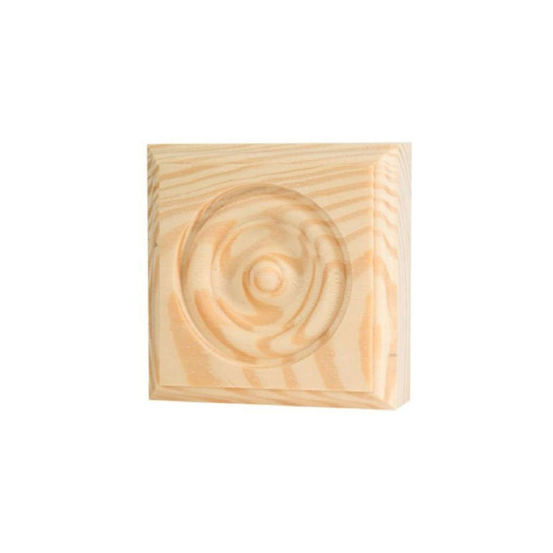 WADDELL MANUFACTURING RTB-35-OAK 3.75" x 3.75" x 1" Oak Trim