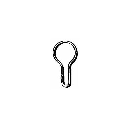 ZENITH/BATHWARE 90SS 12PK CHR Wire Shower Hook