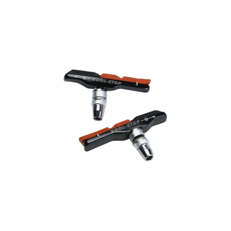 Kool Stop Bicycle V-Type Holder with Brake Pads (Dual Compound)