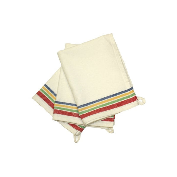 Aunt Martha's 18-Inch by 28-Inch Package of 3 Vintage Dish Towels, Multi Striped