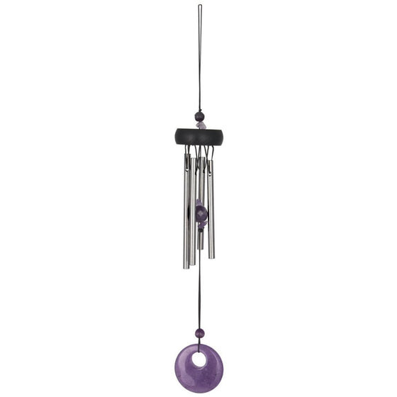 Woodstock Amethyst Precious Stones Chime- Eastern Energies Collection