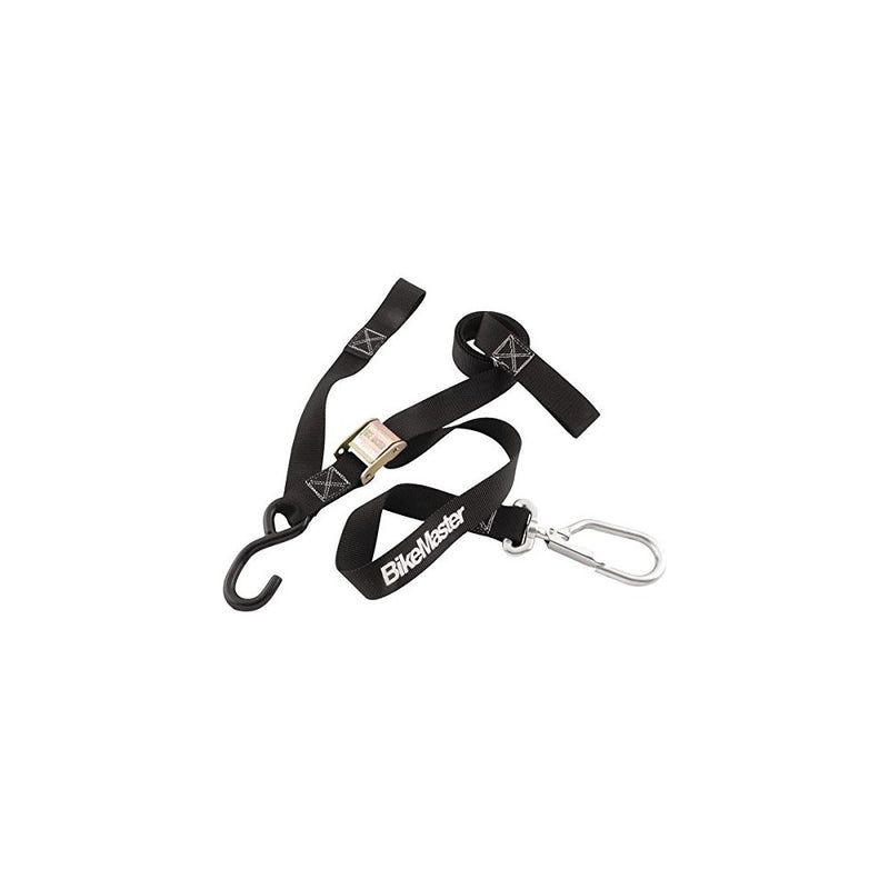 BIKEMASTER 1-1/2" SWIVEL CARABINER TIEDOWN (BLACK)