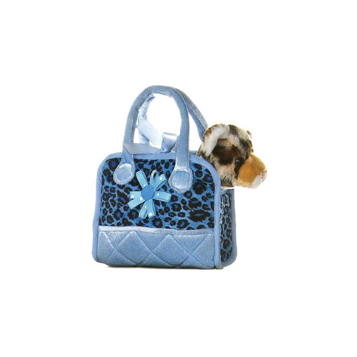 Aurora Plush 6" FancyPal Colorful Leopard Pet Carrier