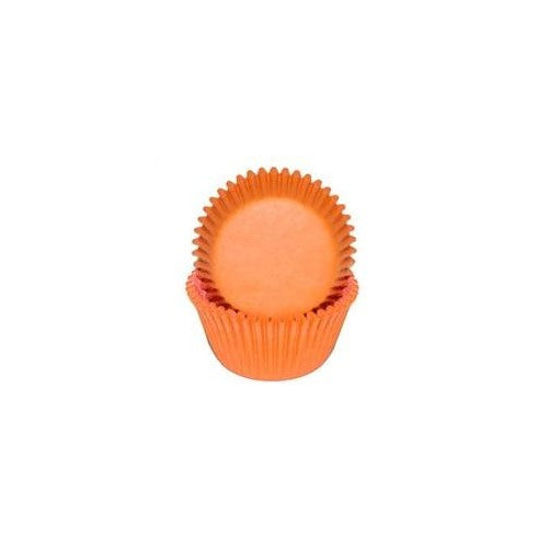 Glassine Solid Sized Baking Cups, Standard, 50-Count, Orange